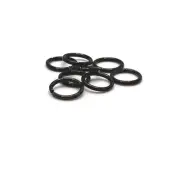 100, 500 or 1,000 Pieces: 8 mm Black Enamel Coated Open Jump Rings, - US Seller