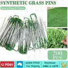 200PCS Synthetic Artificial Grass Pins Fake Lawn Turf Weed Mat U Pegs Weedmat AU
