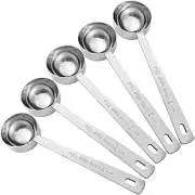 Metal Stainless Steel 1 Tablespoon Measuring Coffee Scoop Set 5