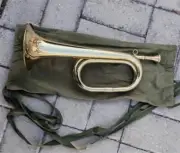 Brass Copper Army Cavalry Trumpet Bugle Retro Mical Instrument CHARGE 1970