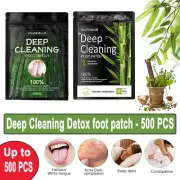 Detox Foot Patches Bamboo Charcoal Ay Tsao 500 PCS Natural Vinegar Ginger Powder