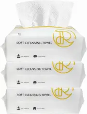 Disposable Face Towel, Extra Thick Cotton Tissue, 100% Cotton Lint-Free Unscente
