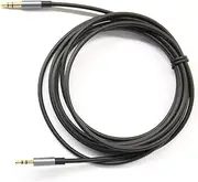 Black 6ft Gold Plated Design 3.5mm Male to 2.5mm Male Car Auxiliary Audio Cable Cord Headphone Connect Cable for Apple, Android Smartphone, Tablet and MP3 Player