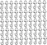 NOLITOY 50pcs Antique Silver English Letter j Alloy Charms for Jewelry Making for Necklaces Bracelets Keychains More Creative Craft Accessories