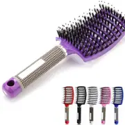 Detangle Nylon Boar Bristle Brush Hairbrush Smooth Hair Head Scalp Massage Comb
