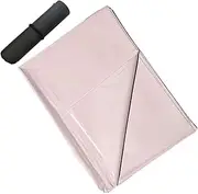 SAHOOSAFETY Sex Sheet PVC Soft Front And Back Can Waterproof Wet Body Massage Couple Sex Games Bed Bondage Sm Shiny Sheets BDSM for Men and Women(Rosa,1.6 * 2.2M)