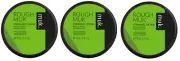 MUK Rough Muk Forming Cream 3x 95g Trio Flexible Natural Shine Genuine RoughMuk