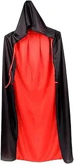 Uni Halloween Party Revers Hooded Cloak,Costume Cosplay Cloak for Man and Woman Multicolor 150cm