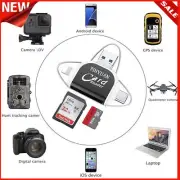 Multi-Port 4 In1 Universal SD TF Card Readers USB C SD TF Memory Card Readers AU