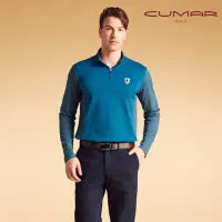 在飛比找momo購物網優惠-【CUMAR】男裝立領拉鍊長袖POLO衫/219216(多色