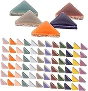 1 Set Mosaic Tiles Triangular DIY Craft for Art Decoration Mixed Colors for Unique Patterns and Creative Projects