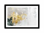 Gold Abstract Framed print Art Poster