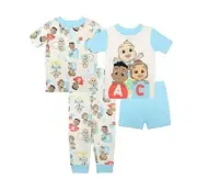 Cocomelon JJ, Cody and Nina Boy's 4-Piece Character Cotton Pajama Set