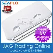 SEAFLO WHITE ACCESS HATCH & LID 606 x 353mm - Boat/Marine/Caravan/RV/Storage