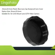25mm/25.5mm Dustproof Plastic Rear Lens Cap for C/CS Mount Lens CCTV Camera
