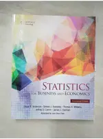 STATISTICS FOR BUSINESS AND ECONOMICS_DAVI【T3／大學商學_FON】書寶二手書