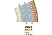 Scalextric C8238 Borders Tan Outer Radius - 22.5 Degrees