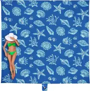 Beach Blanket Waterproof Sandproof Oversized, Extra Large Beach Mat Sand Free, L
