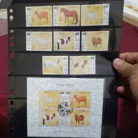 在飛比找蝦皮購物優惠-舊票 台灣故宮駿馬圖古畫郵票