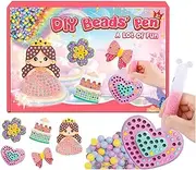DIY Handmade Bead Diamond Painting,5D DIY Diamond Art Stickers Kits for Kids, DIY Diamond Art Stickers,Creative Cartoon Princess Diamond Stickers,Diamond Painting Beads Stickers for Kids (A)