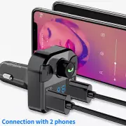 Handsfree Wireless Bluetooth Car Kit FM Transmitter USB Charger Radio MP3 Player