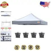 8x8 Replacement Canopy Cover with UV Protection & Waterproof Fabric
