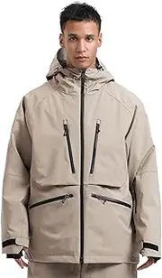 [GSOU SNOW] Mens Snowboard Jacket Womens Ski Coat Waterproof Insulated Snow Coat Winter Hooded Mountain Jackets