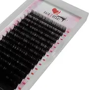Hair2heart 0.10 Thickness Volume C-curl Mink Eyelash Extensions, 12 mm Length