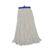 Boardwalk Cut-End Lie-Flat Mop Head, Rayon, 16oz, White, 12/carton BWKRM32016