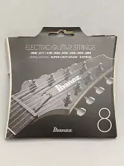 Ibanez IEGS8 Electric Guitar Strings Super Light Gauge 8-String Nickel Wound