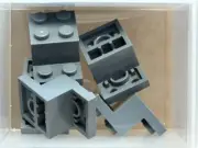 LEGO Parts - Dark Bluish Gray Bracket 3 x 2 x 1 1/3 - No 73562 - QTY 5