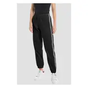 Replay Womens Casual Pants Jogger Trousers w/ Striped Bands Black