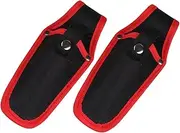 Veemoon 2pcs Canvas Tool Pouch for Garden Pruning Shears Lightweight Scissors Cover Bag Multifunctional Tool Holder for Hair Stylists Barbers and Garden Artists