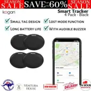 Kogan Smart Tag Tracker for Apple Find My (4 Pack) Device Bag Wallet Tag Locator