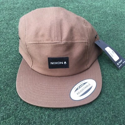 NIXON Mikey C2997 Strapback Baseball Cap Hat - Brown- One Size - NWT