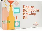 Deluxe Kombucha Brewing Kit - Six Swing Top Bottles, Stainless Steel Funnel, Custom Bottle Brush & Our Original Brewing Kit