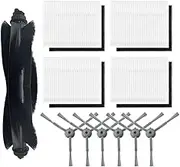 Replacement Accessories Kit Compatible with eufy Clean L50, L50 SES, L60, L60 SES, L60 Hybrid Robot Vacuum Parts with 1 Roller Brush 4 Hepa Filter 4 Sponge 6 Side Brush