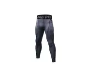Men'S Compression Pants Baselayer Cool Dry Sports Tights Leggings - Grey