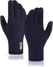 [CHOOFRESK] Winter Touch Screen Gloves Warm Knitted Gloves Working Outdoor Skiing Camping Hiking Running Biking Driving for Men and Women