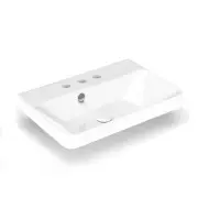 WS Bath Collections Luxury 55.03 Luxury 21-11/16" Rectangular - White