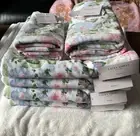 Laura Ashley Bath Towel Set Quartet Bath Hand Tip 8 Pcs Pink Blue NWT Floral
