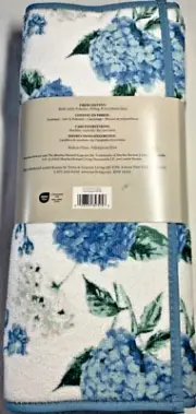 MARTHA STEWART KITCHEN DRYING MATS (3) BLUE HYDRANGEA 12 X 18 16 X 22 NIP