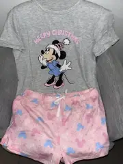 Disney Xmas Minnie Mouse Ladies size (L/XL) Large/XL Pjs Pyjamas Licensed
