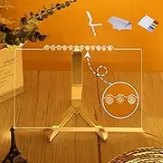 Light Up Acrylic Message Board With LED Colors (A-11.8 * 7.87in With Lace)