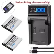 Battery or USB LCD Charger for Olympus Li-50B LI-50C & Stylus 9000 Stylus 9010