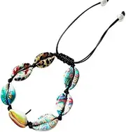[Namzi] Shell Woven Bracelet Anklets for Women Boho Anklet Bracelet Beach Foot Jewelry for Party(Style N), 7.48-12.59inch, no gemstone