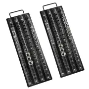 160Pcs ABS Socket Organizer Driver Socket Holder，ABS Tools-Socket Holder，1/4-...