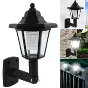2X Hexagonal Solar Powered Wall Light Lamp Outdoor Garden Waterproof Wall Light