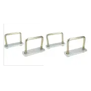 4 Pack M10 80mm x 75mm U-Bolt N-Bolt with Plates & Nuts HIGH TENSILE