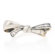NEW Authentic Pandora Brilliant Bow Ring - Silver Clear 52 (US 6) 197232CZ